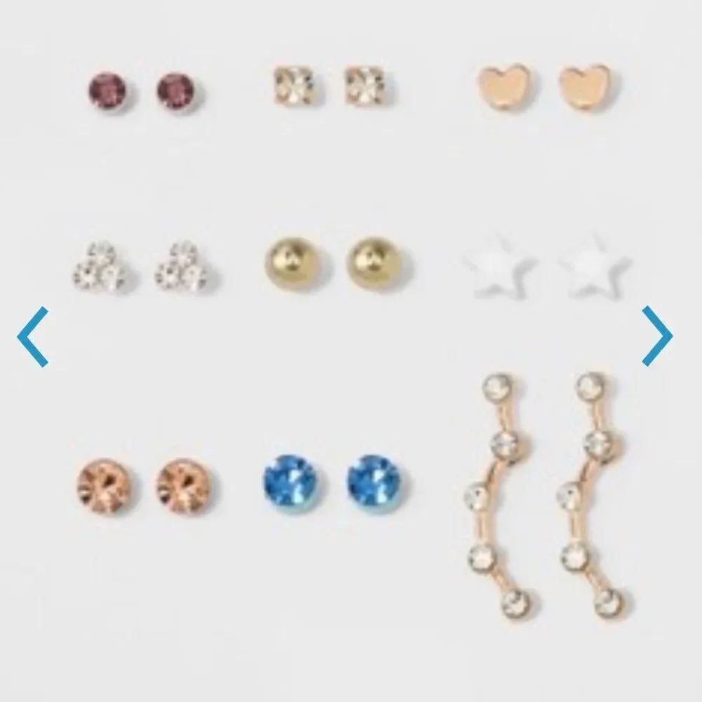 Ladies 9 piece earring set